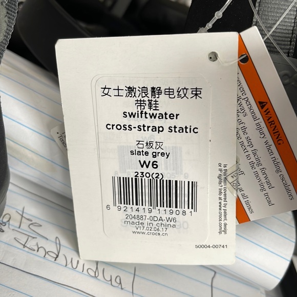 Crocs Swiftwater Womens Dual Comfort Slip on Shoes. NWT - Picture 5 of 5